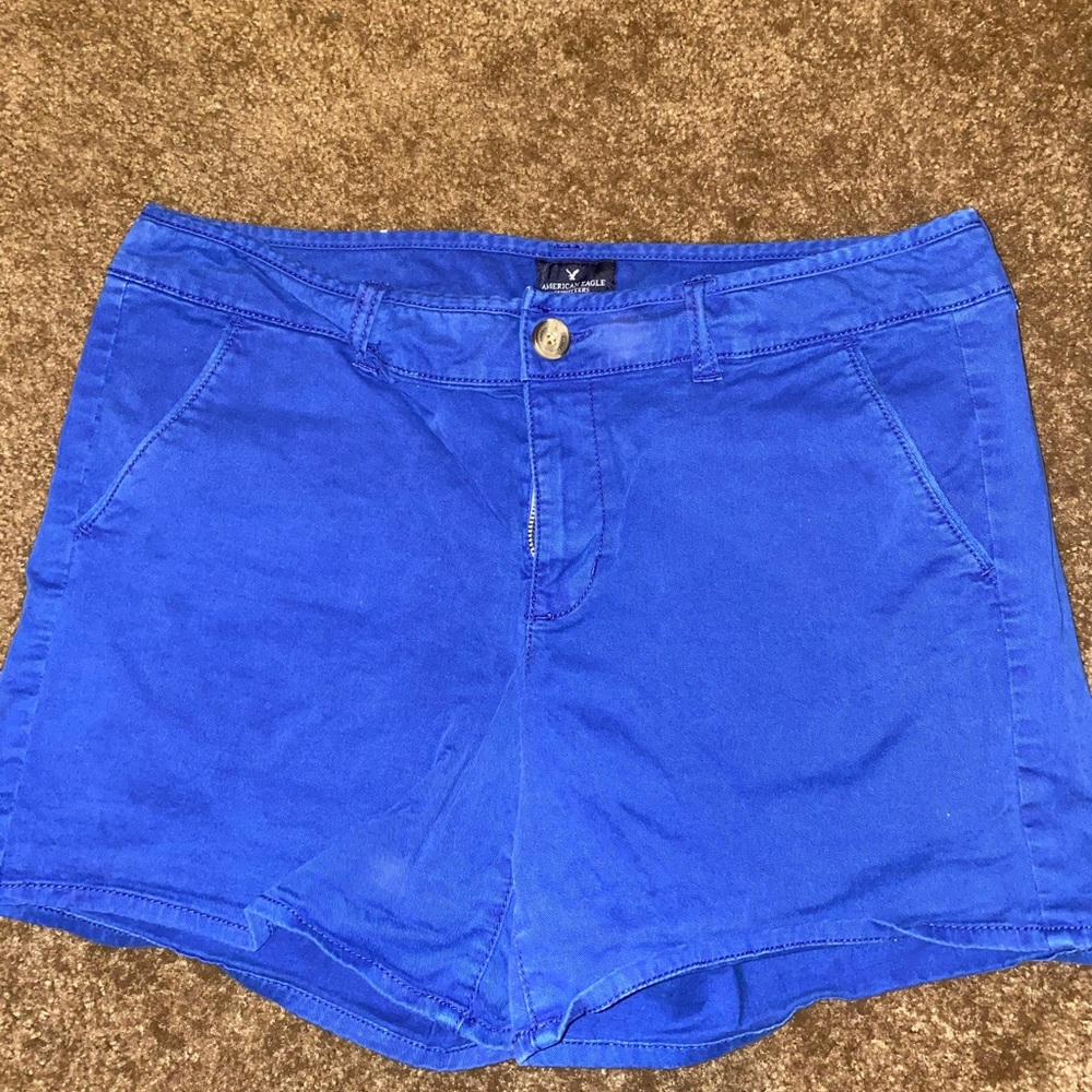 Blue size 14 Midi Stretch American eagle shorts